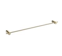 IMEX - Toallero Dorado para Baño sin Taladro 40cm | Toallero Adhesivo para Pared, Lavabo o Mueble de Baño Oro | Resistente a Humedad y Corrosión | Doble Sistema de Fijación (Atornillado o Pegado)