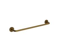 IMEX - Toallero Dorado para Baño sin Taladro 40cm | Toallero Adhesivo para Pared, Lavabo o Mueble de Baño Oro | Resistente a Humedad y Corrosión | Doble Sistema de Fijación (Atornillado o Pegado)