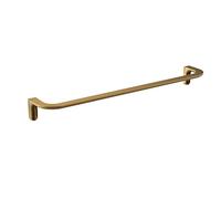 IMEX - Toallero Dorado para Baño sin Taladro 40cm | Toallero Adhesivo para Pared, Lavabo o Mueble de Baño Oro | Resistente a Humedad y Corrosión | Doble Sistema de Fijación (Atornillado o Pegado)
