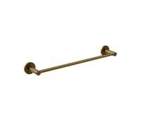 IMEX - Toallero Dorado para Baño sin Taladro 50cm | Toallero Adhesivo para Pared, Lavabo o Mueble de Baño Oro | Resistente a Humedad y Corrosión | Doble Sistema de Fijación (Atornillado o Pegado)