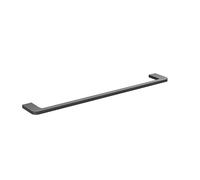 IMEX - Toallero Negro para Baño sin Taladro 50cm | Toallero Adhesivo para Pared, Lavabo o Mueble de Baño | Resistente a Humedad y Corrosión | Doble Sistema de Fijación (Atornillado o Pegado)