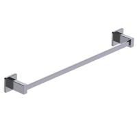 IMEX - Toallero Negro para Baño sin Taladro 50cm | Toallero Adhesivo para Pared, Lavabo o Mueble de Baño | Resistente a Humedad y Corrosión | Doble Sistema de Fijación (Atornillado o Pegado)