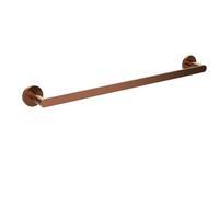 IMEX - Toallero para Baño sin Taladro 40cm Oro Rosa | Toallero Adhesivo para Pared, Lavabo o Mueble de Baño | Resistente a Humedad y Corrosión | Doble Sistema de Fijación (Atornillado o Pegado)