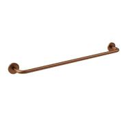 IMEX - Toallero para Baño sin Taladro 50cm Oro Rosa | Toallero Adhesivo para Pared, Lavabo o Mueble de Baño | Resistente a Humedad y Corrosión | Doble Sistema de Fijación (Atornillado o Pegado)