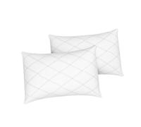 IMFAA Paquete de 2 protectores de almohada acolchados, protectores de almohada de microfibra suaves y cómodos, fundas de almohada transpirables y antialérgicas (2 solapas acolchadas)