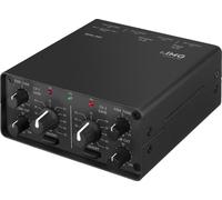 IMG STAGELINE MPA-202 Amplificador De Micrófono De Bajo Ruido De 2 Canales Negro