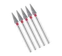 IMGASDCSD Broca eléctrica para uñas Juego de 5 Brocas de Diamante for Limpiar cutículas, de Acero Inoxidable, Multicolor(Tp-240-021b)
