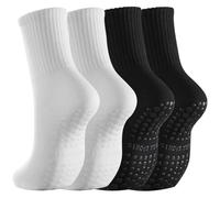 IMGASDCSD Calcetines Antideslizantes, para Pilates, Barra, Non-Slip Yoga Socks For Women Pack of 2 Multicolor(2pairs-Mix Colours 1)