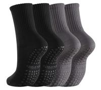 IMGASDCSD Calcetines Antideslizantes, para Pilates, Barra, Non-Slip Yoga Socks For Women Pack of 2 Multicolor(2pairs-Mix Colours 6)