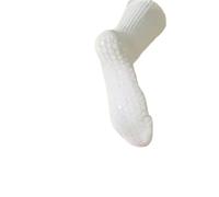 IMGASDCSD Calcetines Antideslizantes, para Pilates, Barra, Women Cotton Knee-High Yoga Socks Silicone Grip Toe Separation Multicolor(White)