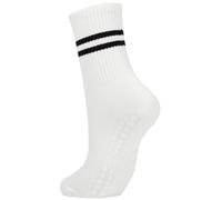 IMGASDCSD Calcetines Antideslizantes, para Pilates, Barra, Yoga Pilates Barre Grip Socks For Women Multicolor Pack of 8(1 Pair-White)