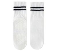 IMGASDCSD Calcetines Antideslizantes, para Pilates, Barra, Yoga Socks For Women Cotton Multicolor Multiple Pairs(White,8Pairs)