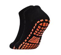 IMGASDCSD Calcetines Antideslizantes, para Pilates, Barra, Yoga Socks Multicolor Sizes L/M Pack of 4 Pairs(1 Pair Black,M)