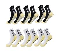 IMGASDCSD Calcetines Antideslizantes, para Pilates, Barra, Yoga Socks with Silicone Grip 1 Pair Or 6 Pairs For Men Women Size 38-45 Multicolor(Color-04)