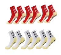 IMGASDCSD Calcetines Antideslizantes, para Pilates, Barra, Yoga Socks with Silicone Grip 1 Pair Or 6 Pairs For Men Women Size 38-45 Multicolor(Color-02)