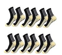 IMGASDCSD Calcetines Antideslizantes, para Pilates, Barra, Yoga Socks with Silicone Grip 1 Pair Or 6 Pairs For Men Women Size 38-45 Multicolor(Color-17)