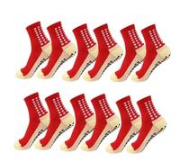 IMGASDCSD Calcetines Antideslizantes, para Pilates, Barra, Yoga Socks with Silicone Grip 1 Pair Or 6 Pairs For Men Women Size 38-45 Multicolor(Color-16)