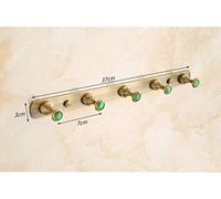 IMGASDCSD Ganchos autoadhesivos，Ganchos para abrigos， Copper Nail Mounted Wall Hooks For Coat Robe Towel Pack Of 6 One Size(5 Hooks)