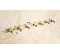 IMGASDCSD Ganchos autoadhesivos，Ganchos para abrigos， Copper Nail Mounted Wall Hooks For Coat Robe Towel Pack Of 6 One Size(7 Hooks)