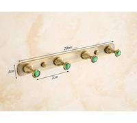 IMGASDCSD Ganchos autoadhesivos，Ganchos para abrigos， Copper Nail Mounted Wall Hooks For Coat Robe Towel Pack Of 6 One Size(4 Hooks)