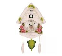 IMGASDCSD La Alarma Reloj de Pared cucú de Resina de Cuarzo con Apagado Nocturno, Multicolor(3)