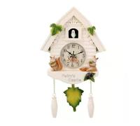 IMGASDCSD La Alarma Reloj de Pared cucú de Resina de Cuarzo con Apagado Nocturno, Multicolor(4)