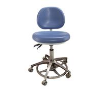 IMGASDCSD Taburete rodante, Taburete de SPA Ajustable, tabur Dentist Chair with Backrest PU Leather Multicolor Multiple Sizes(Lake Blue,D)