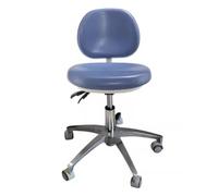 IMGASDCSD Taburete rodante, Taburete de SPA Ajustable, tabur Dentist Chair with Backrest PU Leather Multicolor Multiple Sizes(Lake Blue,C)