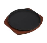 IMIKEYA 1 Juego De Plancha De Hierro Fundido Parrilla Plato Para Asar Platos Para Hornear s Para Barbacoa Suministros Para El Hogar Antiadherente Para Barbacoa A