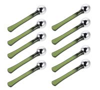 IMIKEYA 10 Aplicadores Metálicos para Crema de Ojos Rodillo Masajeador Barra Reparadora para Contorno Ocular Color Verde Oscuro Ideales para Reducir Hinchazón y Arrugas Uso Facial y