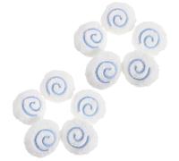 IMIKEYA 10 Broches de Felpa Blanco Forma de Pastel de Pescado, Broche Decorativo para Chal y Bufanda, Accesorios Adorables Proyectos DIY y Escuela
