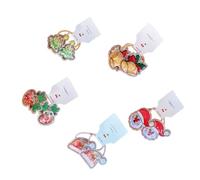 IMIKEYA 10 Coleteros Navideños Adorables de Tela Diseño Elástico para Mujeres y Niñas, Accesorios Cabello Resistentes Que No Se Caen, Ideales para Cualquier Ocasión Varios estilos