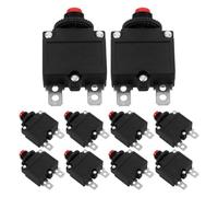 IMIKEYA 10 interruptores de botón de reinicio manual para disyuntores - Herramientas de protección contra sobrecargas de motores eléctricos, accesorios de protección térmica para seguridad de