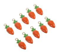 IMIKEYA 10 Piezas Accesorios de Joyería Diy, Dijes de Zanahoria para Hacer Tú Mismo, Aleación, Forma de Zanahoria, para Pulseras DIY y Scrapbooking