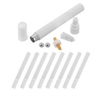 IMIKEYA 10 Piezas Bolígrafo de Pintura Rellenable de Aluminio | Punta Fina y Cabezal Plano, Cuerpo Acrílico Suave, Retoques en Exterior y Dibujo Técnico