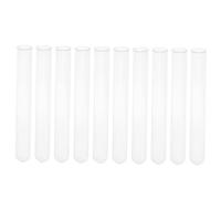 IMIKEYA 10 piezas Tubos de Ensayo de Vidrio Transparentes Prácticos y Reutilizables para Experimentos Científicos Fabricación de Manualidades y Almacenamiento de Muestras Pequeñas