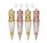 IMIKEYA 10 Unidades Set de Botellas de Brillo de Labios de Plástico de 5ml Diseño de Rábano, Mini y Compacto, Sellado Seguro a Prueba de Fugas para Uso Diario y Muestras DIY