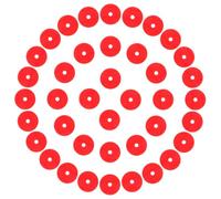 IMIKEYA 100 Fichas de Plástico Rojo para Recompensas en Aula Función de Conteo Matemático y Motivación Estudiantil, Ideales para Incentivos Escolares y Juegos Educativos