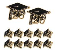 IMIKEYA 10piezas Broches de Graduación Pines de Birrete para Estudiantes Recuerdos de Fiesta de Graduación para Mochilas y Sombreros Insignias de Solapa para Profesores y Ceremonias