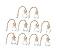IMIKEYA 10piezas Difusores De Fragancia Para Coche Botellas De Perfume Vacío Colgantes Decorativos Para Navidad Aniversario o Cumpleaños
