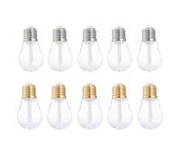 IMIKEYA 10piezas Tubos de Brillo Labial Recargables Forma de Bombilla Botellas Transparentes Pequeñas para DIY Bálsamo Labial y Aceite Envases Portátiles para Viaje y Uso Diario