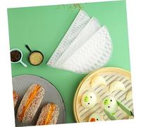 IMIKEYA 12 Piezas Almohadillas de Silicona para Vaporera Redondas Reutilizables Resistentes al Calor con Malla Transpirable para Cocina y Cocción Uniforme