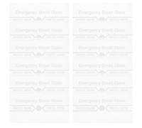 IMIKEYA 12 Piezas Vidrio de Reemplazo para Alarma Manual Cubierta Transparente para Sistema de Emergencia Vidrio Frangible para Punto de Activación Fácil Instalación y Protección Segura