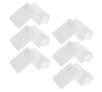 IMIKEYA 12 protectores de esquina de seguridad de silicona, protectores de bordes redondos suaves y flexibles con diseño de mango recto, fundas resistentes para manijas de cajones para muebles a