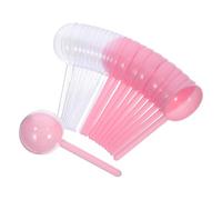 IMIKEYA 12piezas Cajas de Embalaje para Piruletas Redondas de Plástico Transparente con Asa para Bodas Cumpleaños y Fiestas de Dulces Vacías Contenedor Portátil para Guardar Dulces