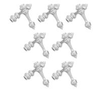 IMIKEYA 14 Piezas Tapa del Poste Barandilla de Metal Plata Orificio de 4 Mm para Accesorios de Husillos de Riel en Muebles y Ambientes de Restaurantes