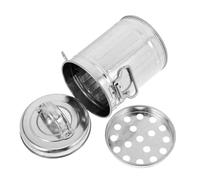 IMIKEYA 1pieza Cubo De Basura De Hierro Galvanizado con Tapa para Escritorio Mini Retro y Organizador De Escritorio para Uso Interior y Exterior