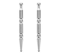 IMIKEYA 2 Bolígrafos de Masaje de Acero Inoxidable para Acupresión Corporal y Facial Palos de Tejido Profundo Doble Extremo para Reflexología y Terapia de Puntos Gatillo Herramienta
