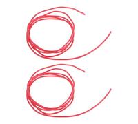 IMIKEYA 2 cables de silicona blindados para guitarra eléctrica, color rojo, vintage, cable de cobre para bajo circuito, arnés de cableado de repuesto