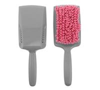IMIKEYA 2 cepillos de esponja - Cepillo de paleta para desenredar el cabello de secado rápido - Esponja absorbente para un secado rápido Herramienta de peinado Rosa